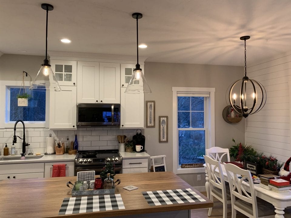 Custom Light Fixtures Kitchen & Dining Room